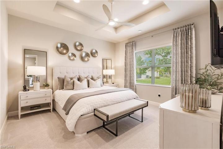 The master is fir for a queen or a king or whatever you call those who will escape to this private personal sanctuary.  It is spacious and filled with plenty of light that is drawn through the oversized double windows.