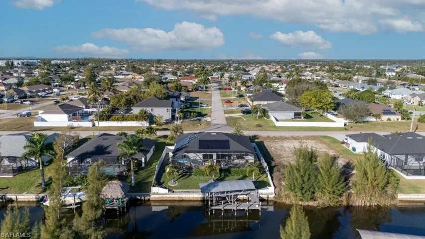 Aerial view of property's location