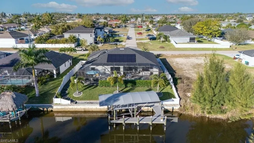 Bird's eye view of a large body of water
