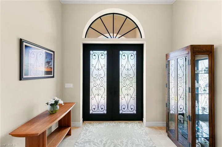 Grand double door entry