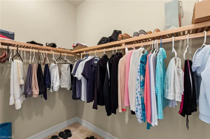 Large primary walk-in closet