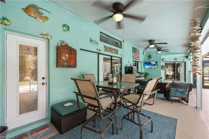 Pocket sliding doors and window, as well as convenient pool bath make enjoying entertaining outdoors a breeze!