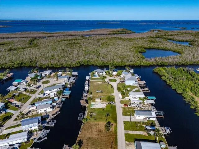 Bird's eye view of a large body of water