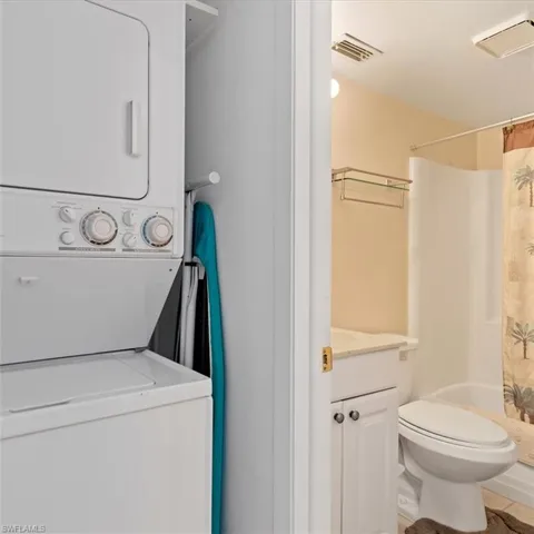 Washer/dryer convenient, but tastefully out of direct view