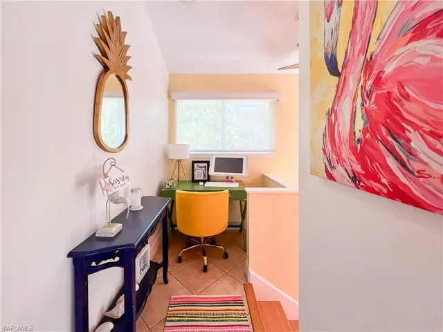 View of tiled office space
