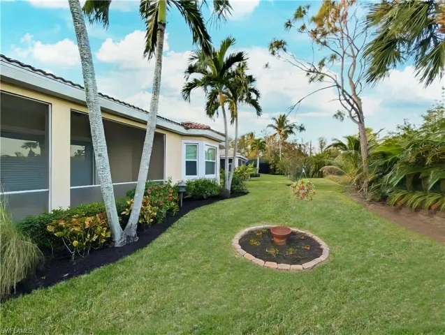 View of back yard