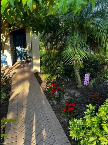 Flowers at front walkway