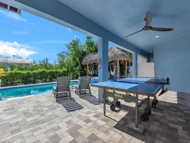 View of pool deck