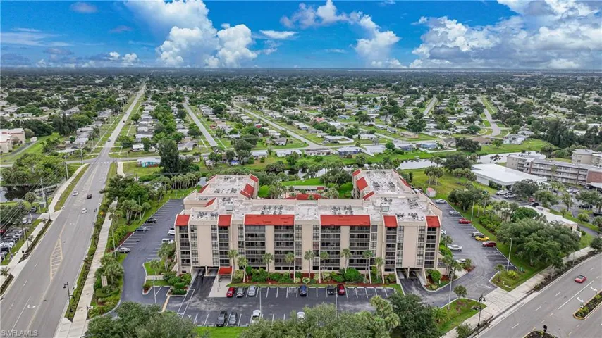 Birds eye view of property