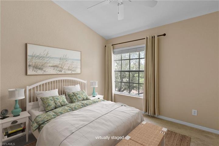 Guest bed - virtually staged