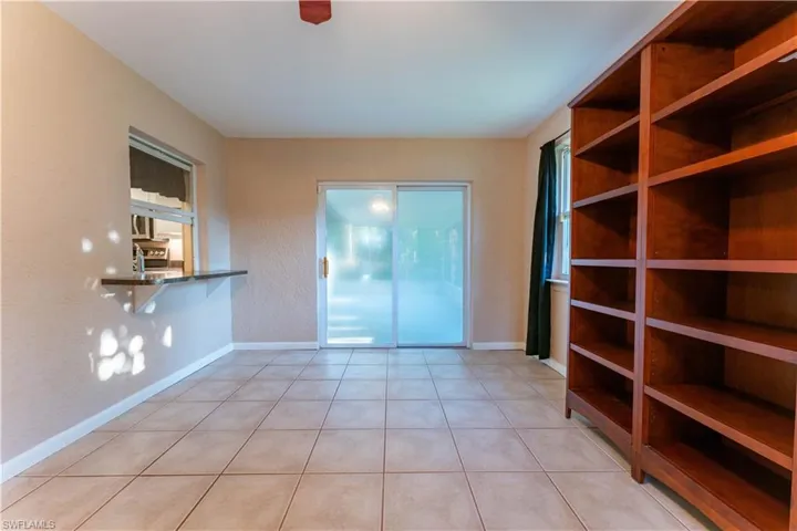 View of tiled spare room