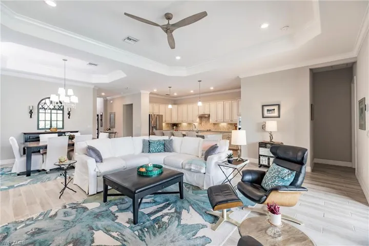 Open concept floor plan