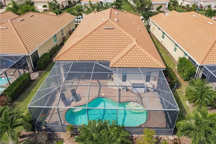 Birds eye view of property