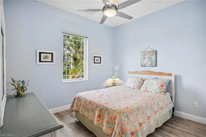 This inviting guest bedroom offers a comfortable and private space, perfect for hosting family or friends.