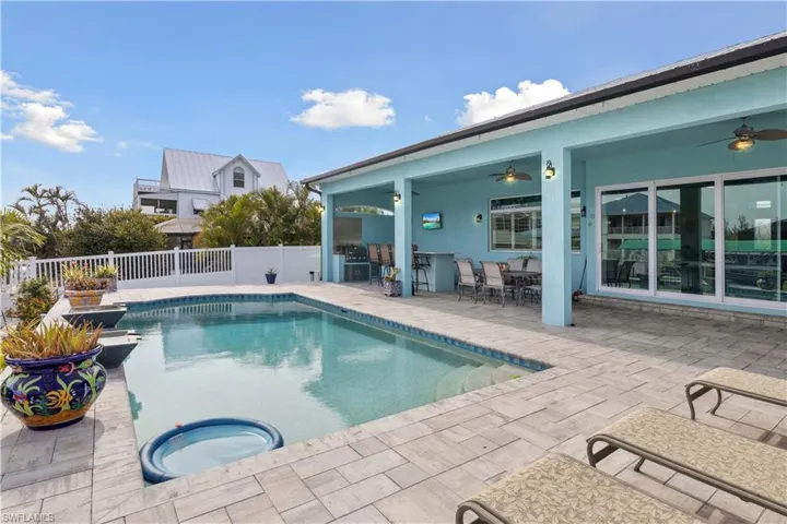 Whether enjoying a swim, hosting guests, or watching the sunset, the pool area offers a perfect blend of luxury and tranquility.