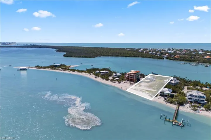 Almost one acre of prime beachfront property in North Captiva!  Build your dream home or use existing plans, this is location location location!