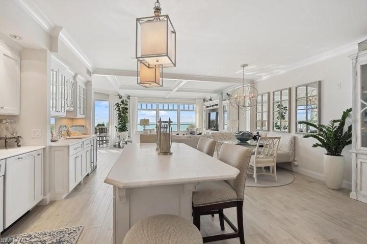 Kitchen with a view of the Gulf of Mexico