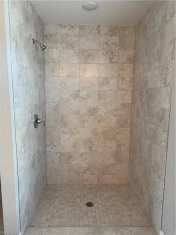 Bathroom with a stall shower