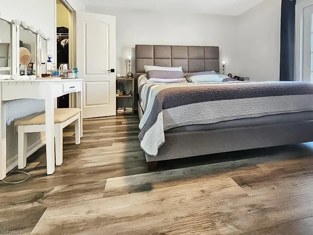 Bedroom featuring light wood finished floors