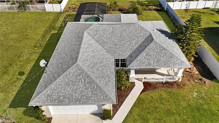 View from above of property