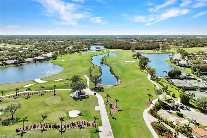 Aerial view of The Vineyards Golf Course.