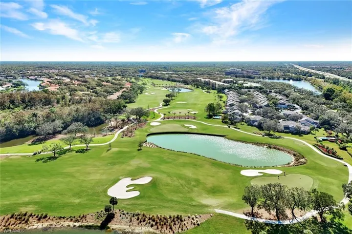 Aerial view of the Vineyards Golf Course.