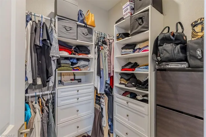 View of spacious closet