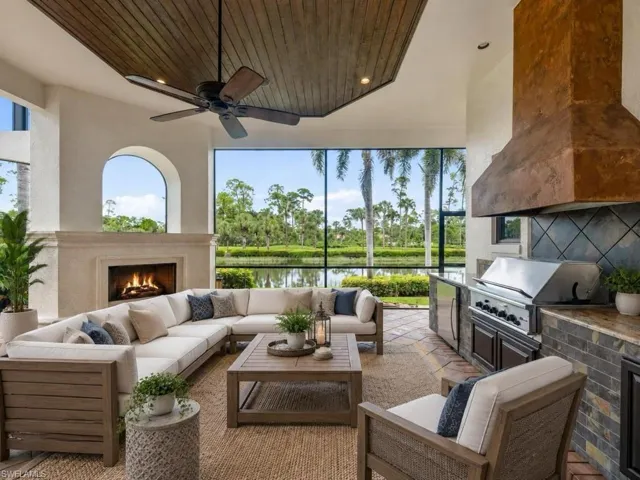 Outdoor kitchen - Virtually staged