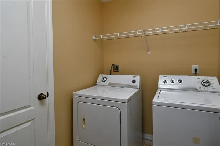 Washer  and dyer included. Extra closet for storage.