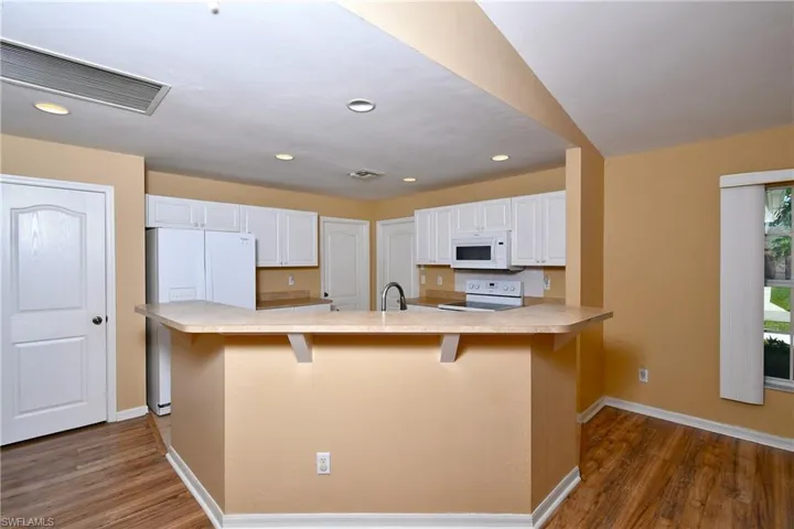 Breakfast bar with plenty of seating.