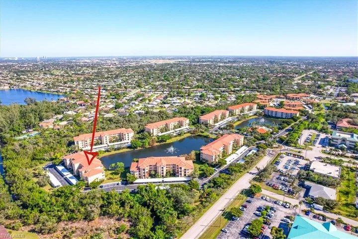 Drone / aerial view with a water view.