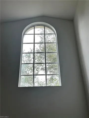 Palladian Window in Living Room brings in the warmth of nature