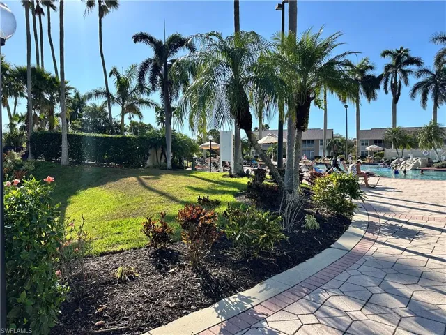 View of Community Pool path
