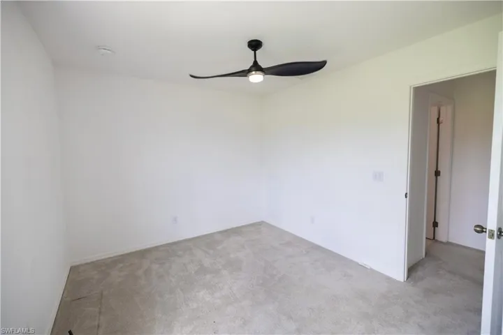 Bedroom 3 with ceiling fan