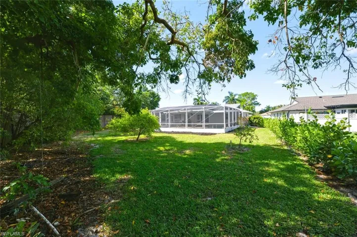 Private backyard