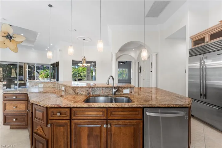 Sub-Zero and Wolf appliances complete this impeccably curated chef’s kitchen, delivering a seamless blend of professional-grade performance and refined luxury.