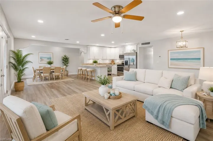Virtually Staged Living / Dining Area