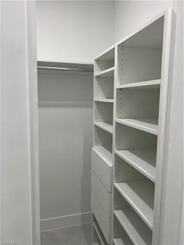 View of spacious closet