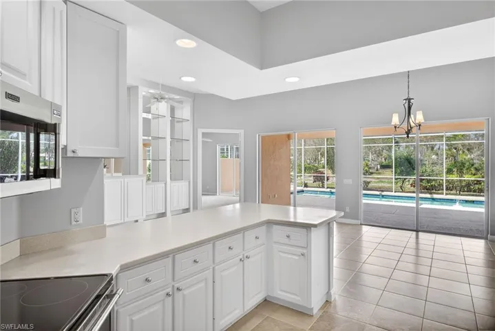 Great Room Concept Leading to Pool