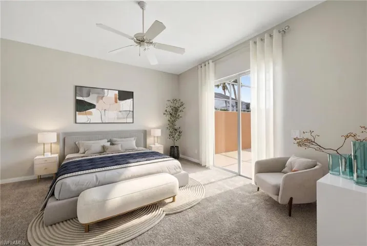 Virtually Staged Owner's Suite-New Carpet