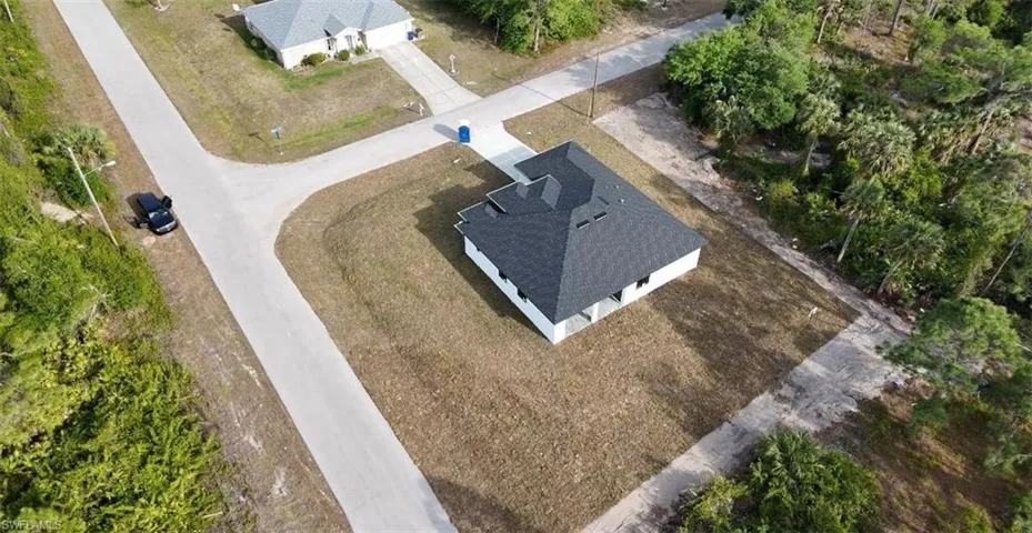 Aerial view of property and surrounding area