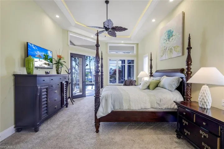 View of the french doors leading to the lanai