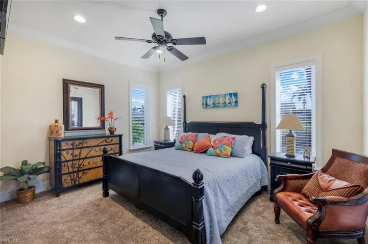 Bedroom suite # 2 with water views & french doors to lanai
