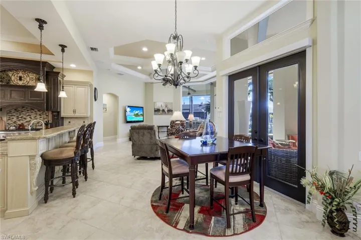 Dining area off the kitchen