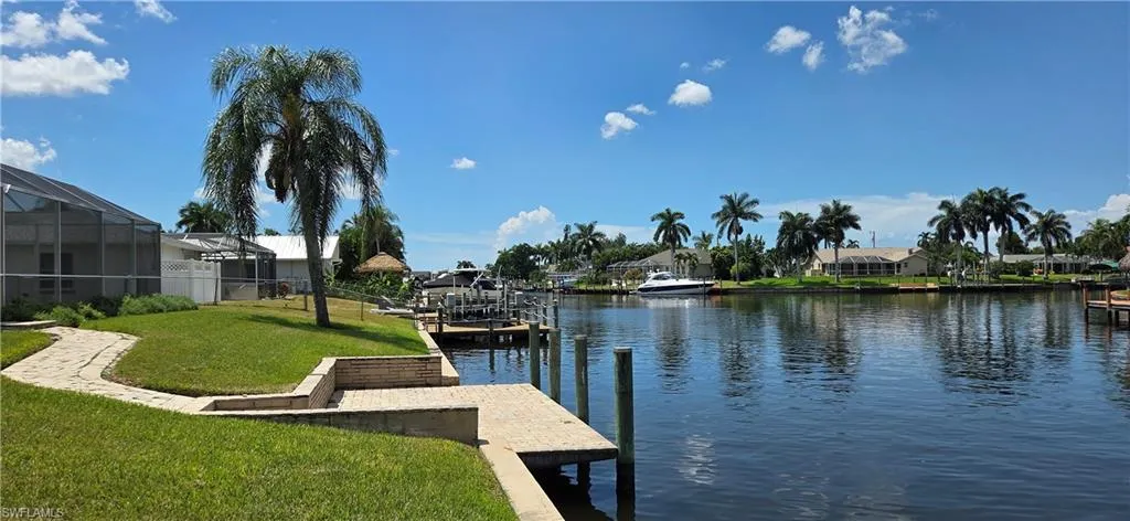 View of the canal from your yard.