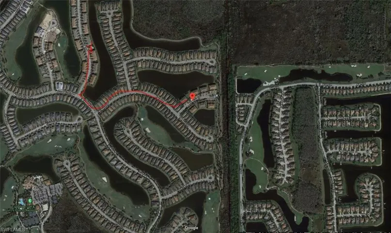 Aerial overview of property's location