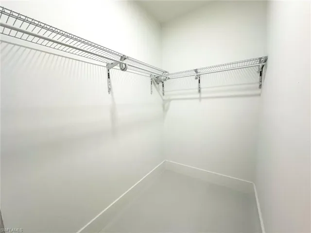 View of spacious closet in 3rd bedroom