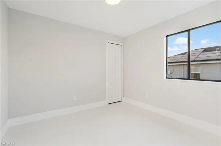 View of spacious closet in 3rd bedroom