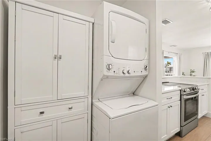Washer and dryer and even a pantry!