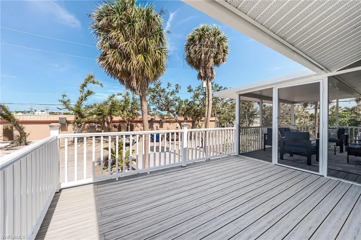 Deck with a sunroom- Virtually Edited Image